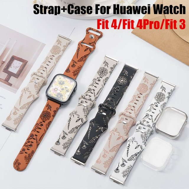 OAKCHARM Armband und Hülle für Huawei Watch Fit 4, TPU, Bunt, Verspielt - Bild 1