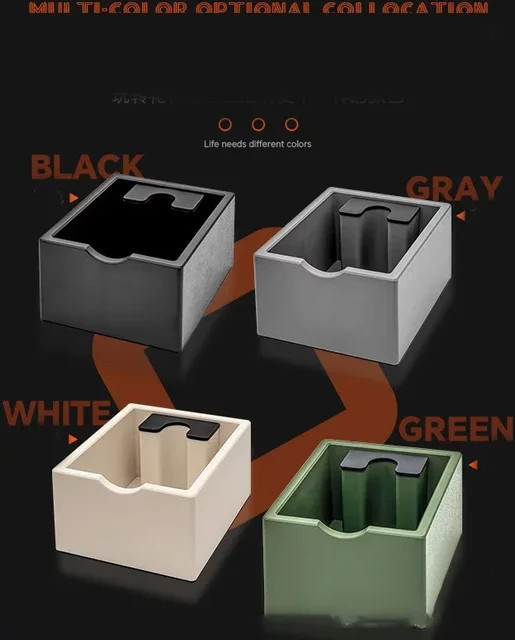 JUSTINLAU Espresso Knock Box Kaffeesatz-Behälter aus Acryl und Kunststoff in Grau - Bild 1