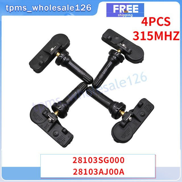 4 Stück GANGLE Reifendruckkontrollsensor 315 MHz für Subaru Forester Impreza Legacy Outback WRX XV in Schwarz - Bild 1
