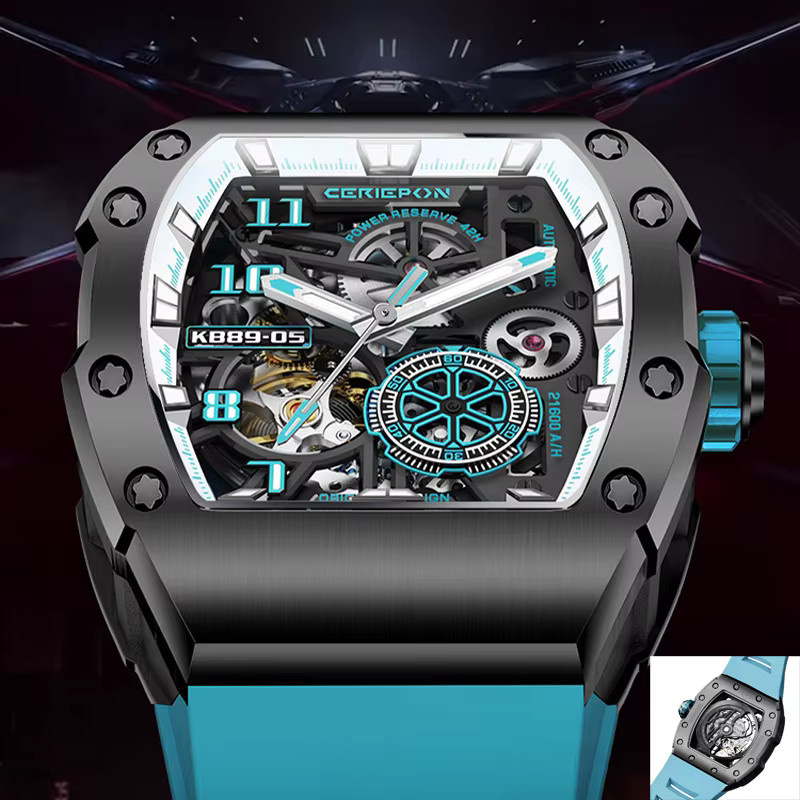 Pagani Designs Armbanduhr Automatik, Edelstahl, Schwarz, Herren - Bild 1