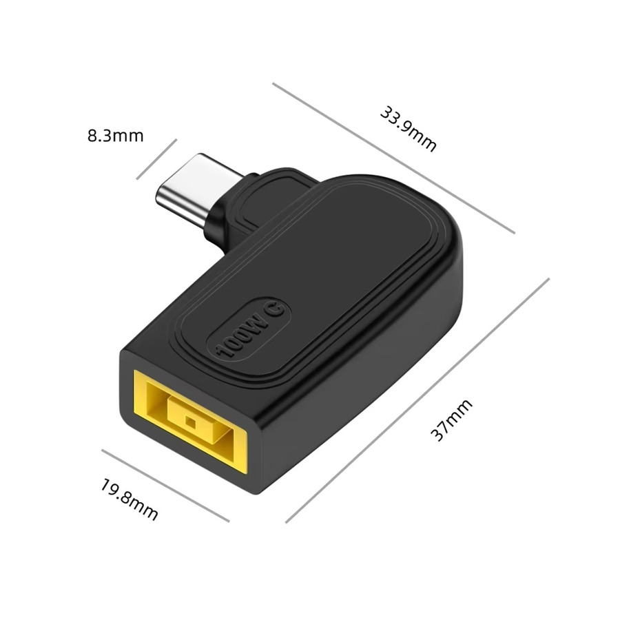 BSN 100W DC Universal-Laptop-Ladegerät zu USB-C PD Trigger-Stromadapter Konverter in Schwarz - Bild 2