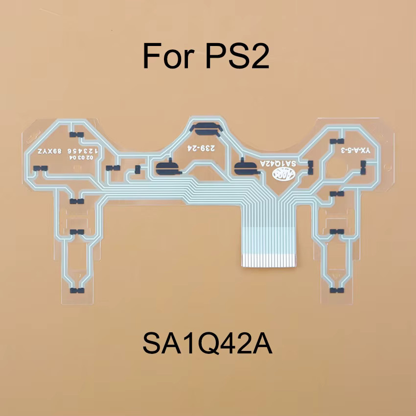 Yuxi Leitfähiges Flexkabel für PlayStation Controller PS2 PS3 PS4 Pro Slim und PS5 V1 V2 V3 als Tastatur PCB Tastenband Platine - Bild 2