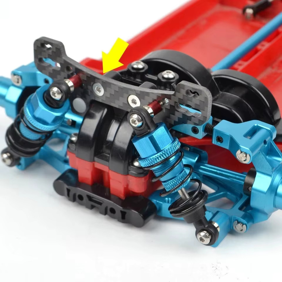 Tamiya Carbonfaser Stoßdämpferhalterungen vorne und hinten, 2-teiliges Set - Bild 5