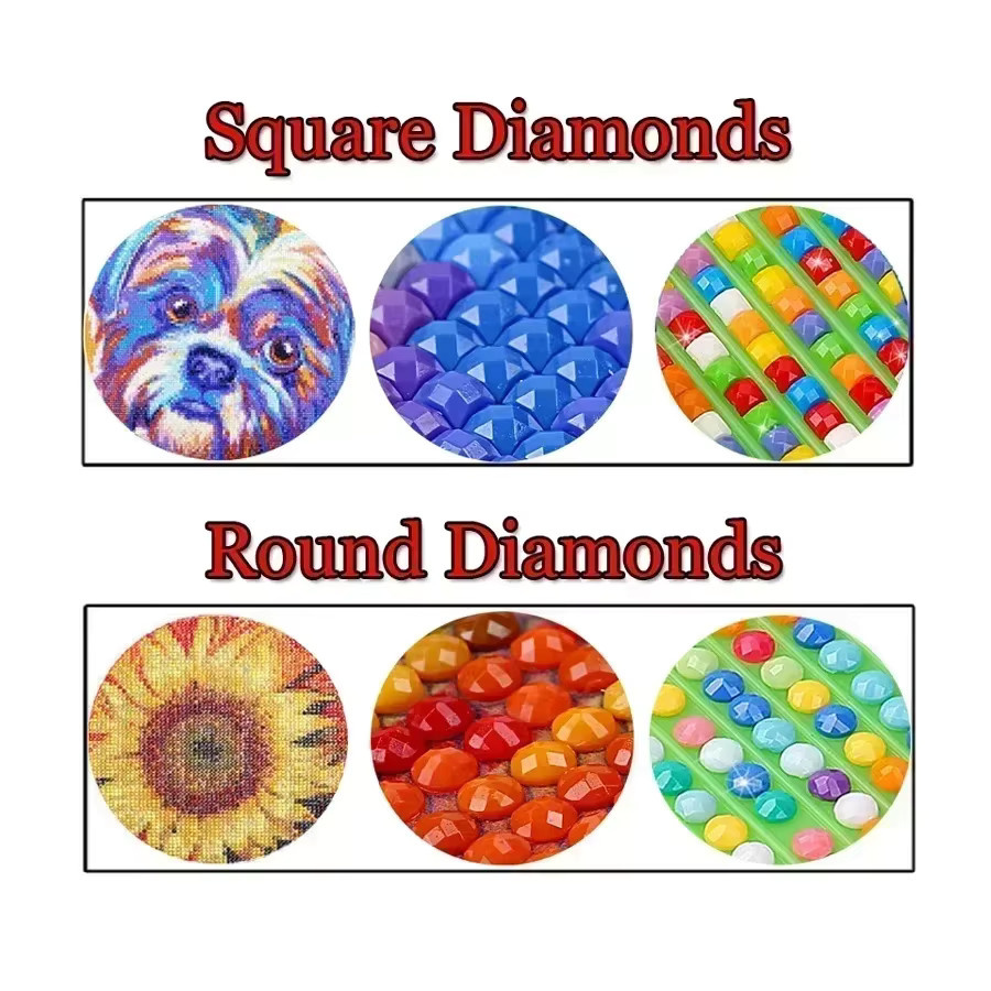 Doraemon DIY Diamond Painting Set rund mit Anime Motiv in Multicolour für deine Kunstdekoration B/B/B: 20 x 20 x 30 cm - Bild 1