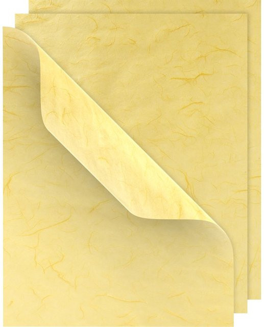 VBS Strohseide in Zitronengelb, 3 Bögen, B: 50 cm, H: 70 cm - Bild 1