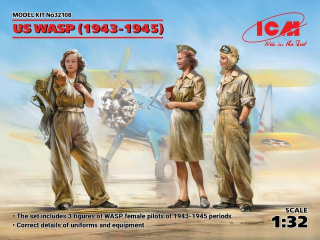 ICM US WASP (1943-1945), Fahrzeug, 1:32, 3-teiliges Set - Bild 1