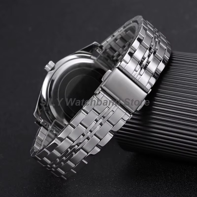 asukaband Uhrenarmband Edelstahl, Silber, Faltschließe - Bild 1