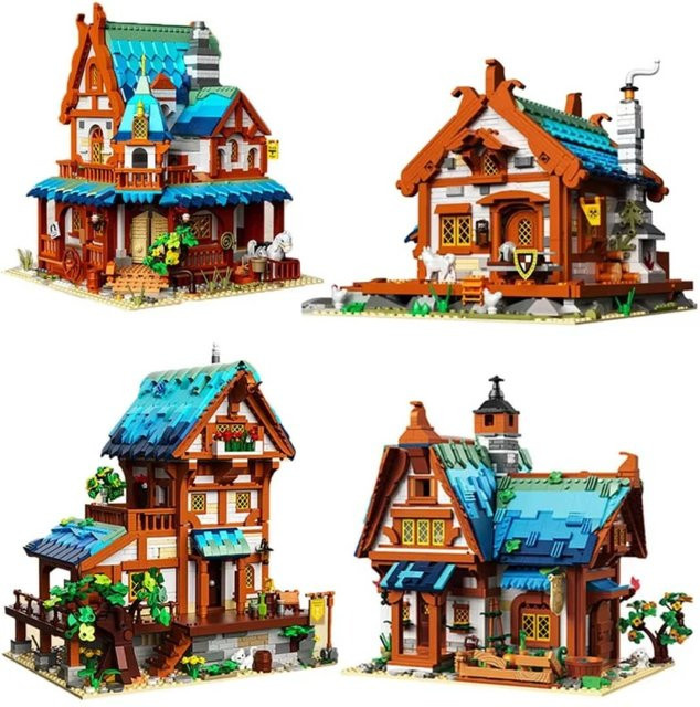 CTMA Micro Castle House Bausteine Set mit Architektur-Figuren in Mehrfarbig - Bild 1