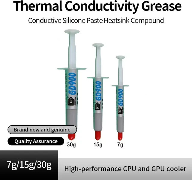 LDPCSJ GD900 Wärmeleitpaste in Grau für CPU und GPU zur Kühlkörperverbindung - Bild 1