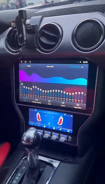YANFU Android Multimedia-Autoradio mit 11,5 Zoll Display für Ford Mustang 2015 - 2022, Stereo Carplay Haupteinheit, Schwarz - Bild 1