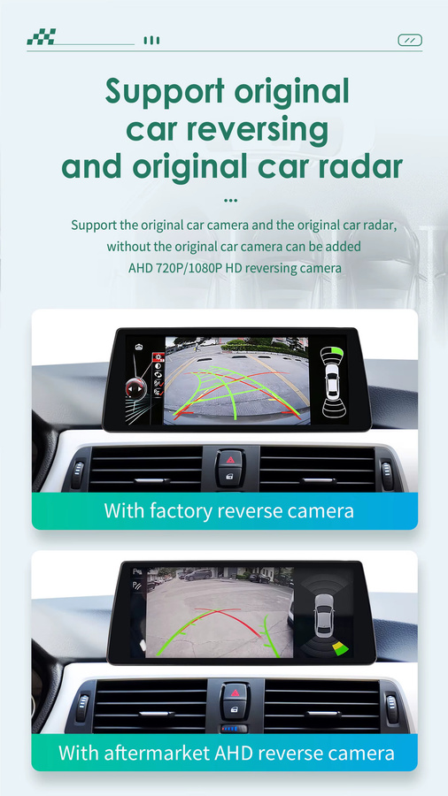 OSSURET 10,25 Zoll 2-DIN Android Autoradio für BMW 3er F30 F31 NBT (2013-2017) mit GPS, Bluetooth, Wireless Carplay und Android Auto in Schwarz - Bild 6