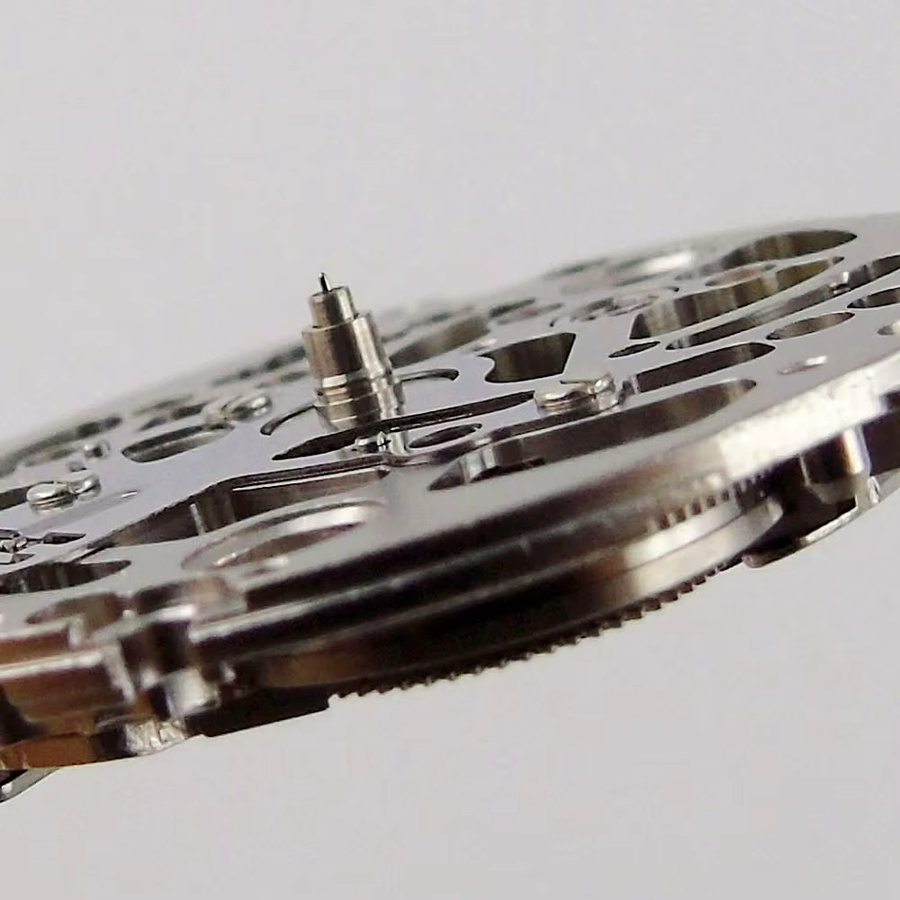 Tandorio Armbanduhr, Automatik, Edelstahl, Silber, NH70 Skelettuhrwerk - Bild 2
