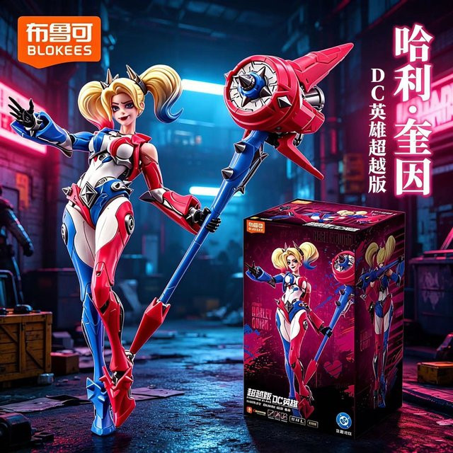 BLOKEES DC Comics Harley Quinn Beyond Edition, Helden-Bausteine, Actionfigur - Bild 1