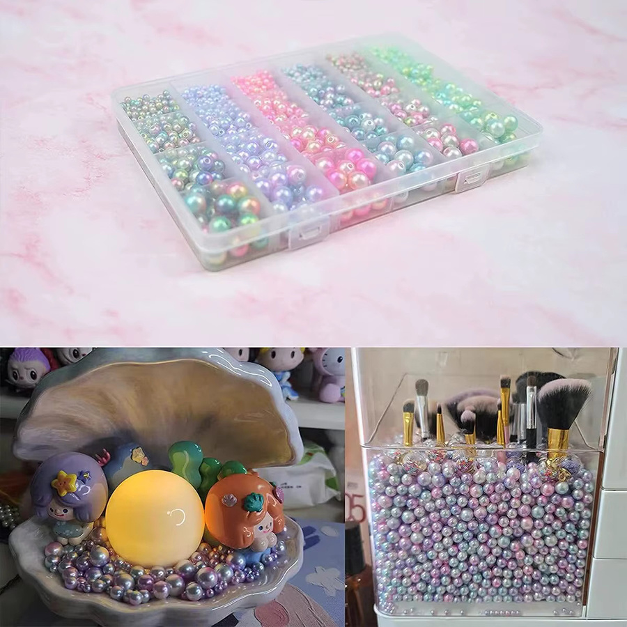 Perlen Set für Halskette, Handschnur, Handyketten, DIY - Bild 2