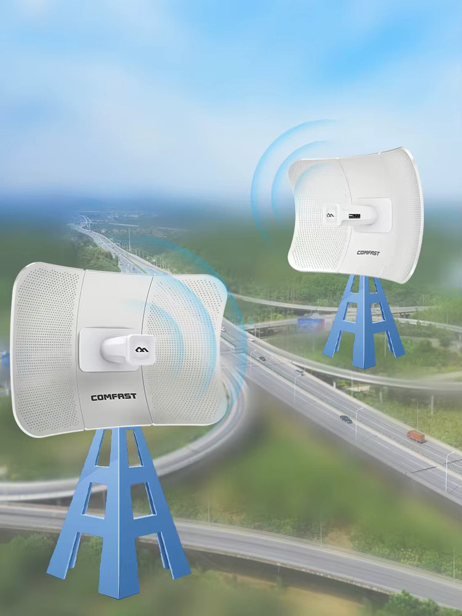 Comfast Outdoor CPE Access Point Repeater 900Mbps 5GHz Bridge in Weiß - Bild 5