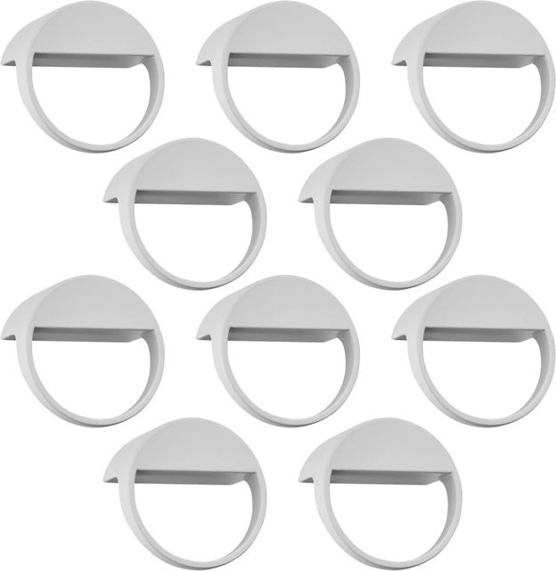 SO-TECH Möbelgriffe ZEN BA Set, 10 Stück, Knopf, Weiß Matt, Durchmesser: 32 mm, Tiefe: 59 mm - Bild 1