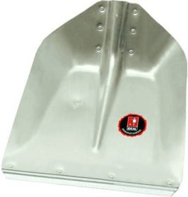 Idealspaten Hallenser Randschaufel Favorit aus Leichtmetall mit Schutzkante in Silber, Breite: 38 cm, Höhe: 38 cm - Bild 1