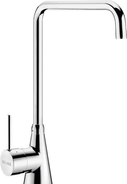 Delabie Standmischbatterie Einloch mit Schwenkauslauf in Chrom, Farbe: Silber, Höhe: 35,5 cm - Bild 1