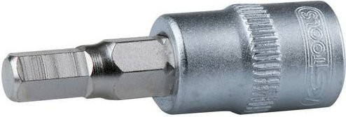 KS Tools 1/4 Zoll Bit-Stecknuss Innensechskant 6mm in Silber - Bild 1