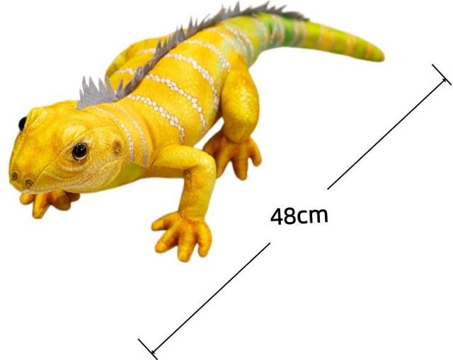 Yiran toy Simulierte Eidechsen, Plüschtiere, 48cm, Gelb - Bild 1