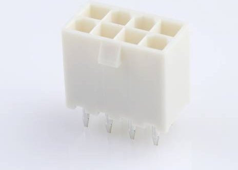 Molex Einbau-Buchsenleiste Standard in Weiß mit 8 Polen und 4,2 mm Rastermaß - Bild 1