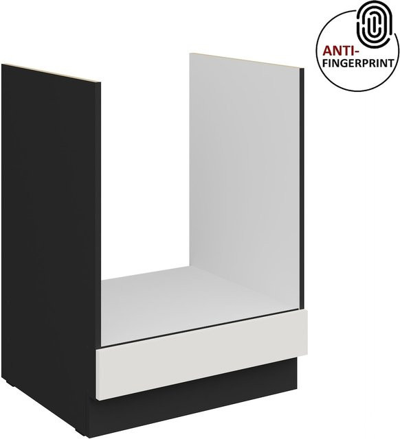 Küchen Herdschrank ARIA in Weiss ultra matt mit Anti Fingerprint Effekt, Breite: 60 cm - Bild 1