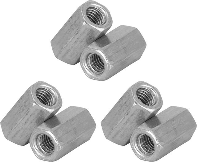Neoglint 10er Set Hexagon Hülsmuttern aus verzinktem Stahl, M6 x 25 mm - Bild 1