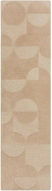 Flair Rugs Wollteppich Gigi in Beige mit geometrischem Design, B/T: 60 x 230 cm - Bild 1