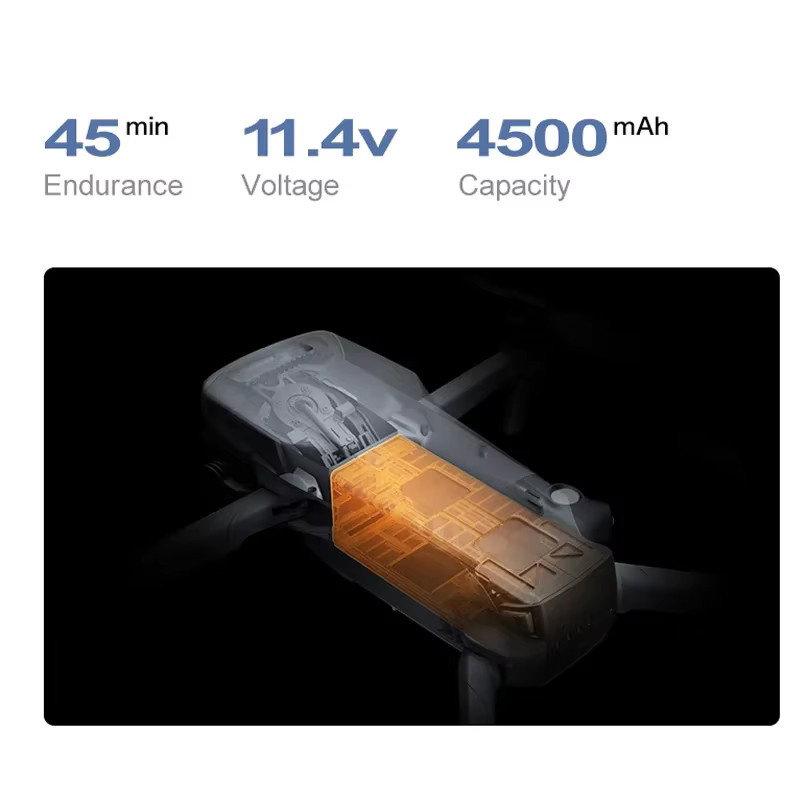 FANHANG D12 RC Drohnenbatterie Li-Poly-Akku mit 4500 mAh und 11,4 V für D12 GPS Drohnen - Bild 2