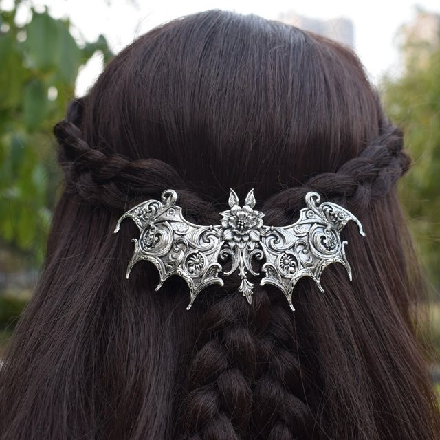Rui Di Haarspangen, Fledermaus, Metall, Vintage, Damen - Bild 1