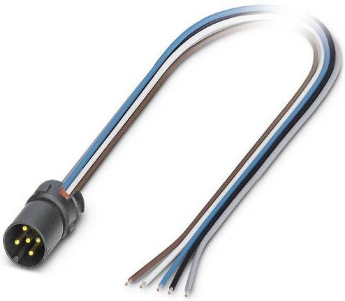 Phoenix Contact Sensor-Aktor-Steckverbinder M12 konfektioniert, 4-polig, schwarz - Bild 1