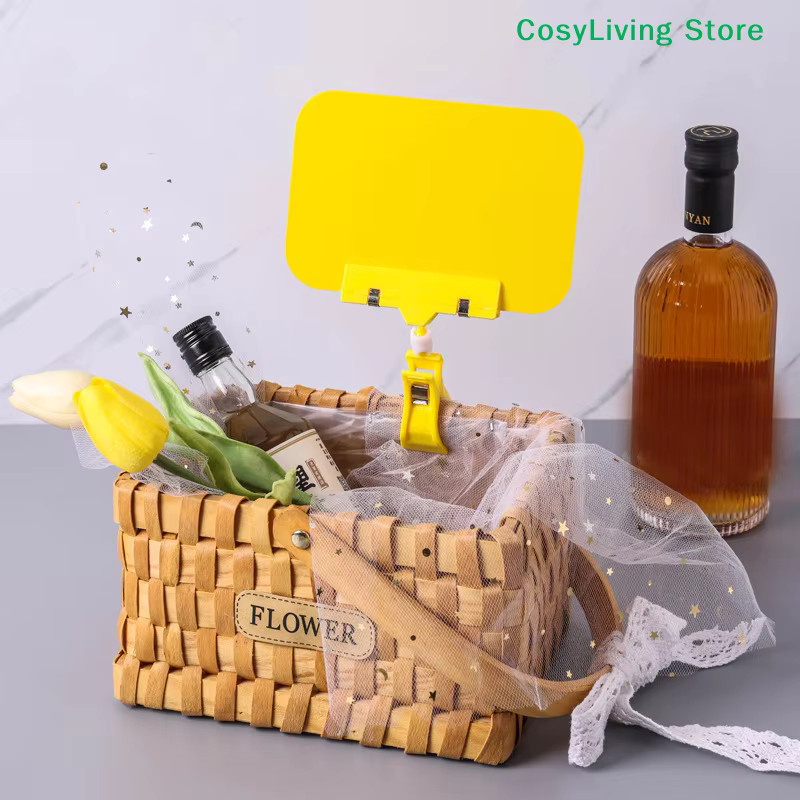 Wasserdichter Whiteboard-Halter aus PVC als Obst-Preisschild-Clip für Waren-Display und Lebensmittel-Werbeschilder in Schwarz und Mehrfarbig - Bild 4