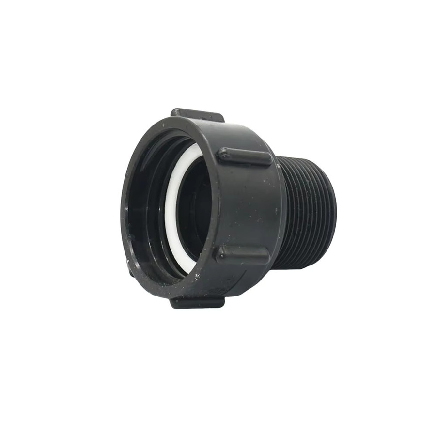 IBC-Tankadapter S60 mit 1/2 Zoll Gewindeanschluss in Schwarz für 1000 Liter Tanks - Bild 2