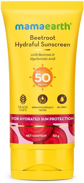Mamaearth Rote Bete Hydraful Sonnencreme LSF 50, 50 g, Unisex - Bild 1