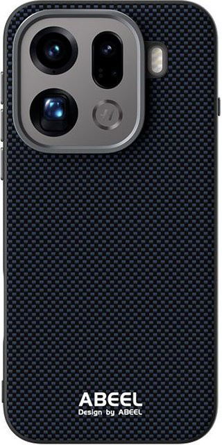 Stoßfeste Hülle mit kabellosem Ladecase und Relief-Textur für Oppo Find X9 Pro, X8/S Ultra und Reno 14Pro in Schwarz - Bild 1