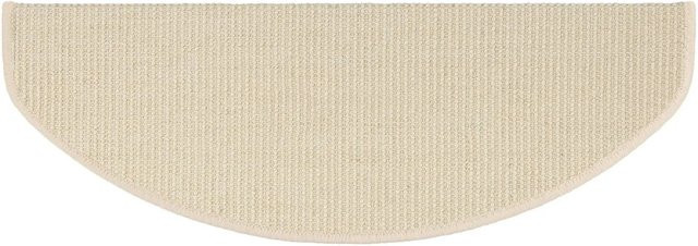 Karat Stufenmatte Sisal Pure Nature Selbstklebend Halbrund in Elfenbein/Beige B: 65 cm, T: 23,5 cm - Bild 1