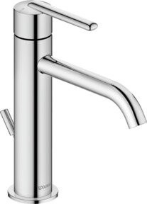 Duravit Waschtisch-Einhebelmischer M Fresh und Flow Balcoon in Chrom mit Pop-up-Abfluss und Zugstangenablauf - Bild 1