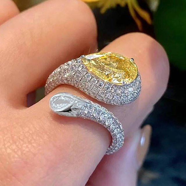 Huitan Ring, Silber, Zirkonia, Damen - Bild 1