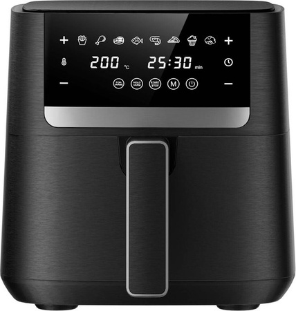 Pocoline Heißluftfritteuse RA461D in Schwarz mit Digitaldisplay und Timer, 4 l, B/H/T: 24,5 x 25,5 x 34,6 cm