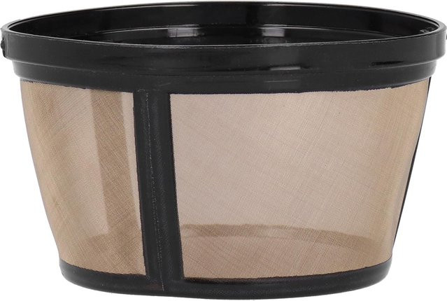 Wiederverwendbarer Kaffeefilter aus Edelstahl mit Griffen von mfySpace in Schwarz - Bild 1