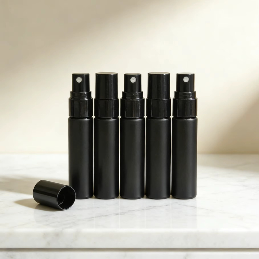 StarDu Packing Parfüm-Glasflaschen, 5 Stück, 5ml 10ml, Schwarz, Unisex - Bild 2
