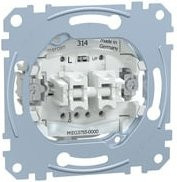 Merten Rollladentaster-Einsatz einpolig 10A 250V in Weiß oder Silber MEG3755-0000 - Bild 1
