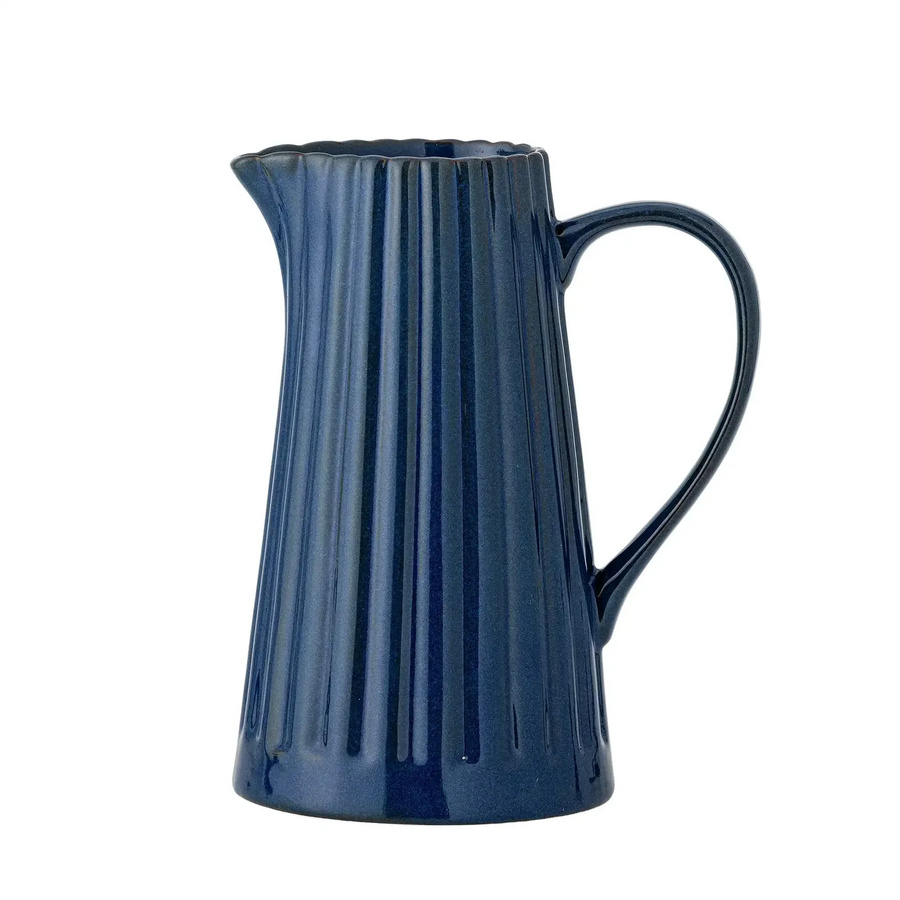 Bloomingville Karaffe Latina aus Keramik in Blau, 1,2 l - Bild 1