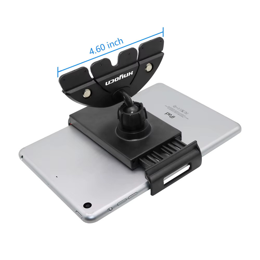Universeller Auto CD Slot Tablet und Telefonhalter mit 360 Grad Drehbarkeit in Schwarz, kompatibel für iPad Pro, Mini, Air sowie Samsung Galaxy Tab und Xiaomi Pad 4-11 Zoll - Bild 1