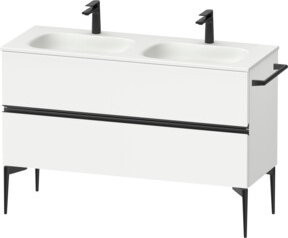 Duravit Waschtischunterschrank Sivida Bodenmodell in Weiß mit 2 Schubladen, B/T/H: 128 x 59,2 x 47,7 cm - Bild 1