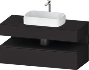 Duravit Waschtischunterschrank Qatego in Grau Matt, B/T/H: 120 x 55 x 60 cm - Bild 1