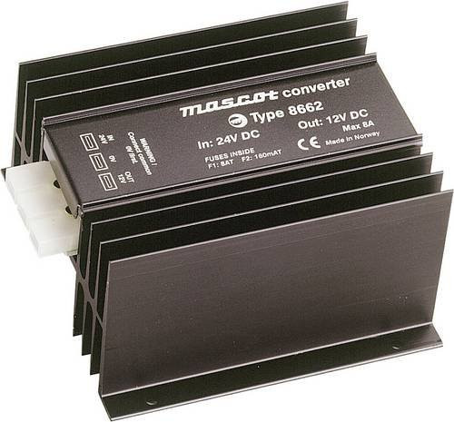 Mascot Battery 8662 DC/DC-Wandler 24 V/DC auf 12 V/DC, 6A, 80W, Schwarz - Bild 1
