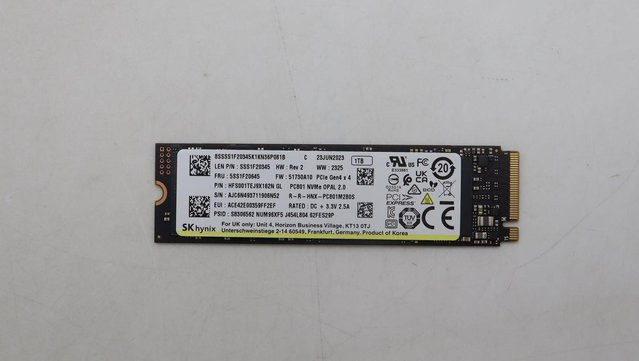 Lenovo SSD NVMe M.2 in Schwarz (5SS1F20645) mit 1000 GB - Bild 1