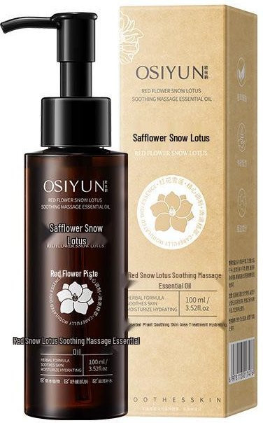 Ousiyun Rote Blume Schnee-Lotos Massageöl, 100 ml, Unisex - Bild 1
