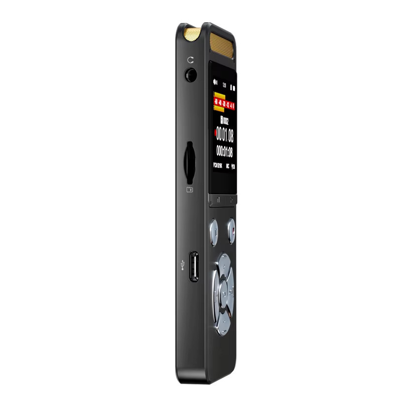Famue L17 Professionelles Digitales Diktiergerät in Schwarz mit 9120kbps PCM Audio und HD Geräuschunterdrückung für Business und Interviews - Bild 4